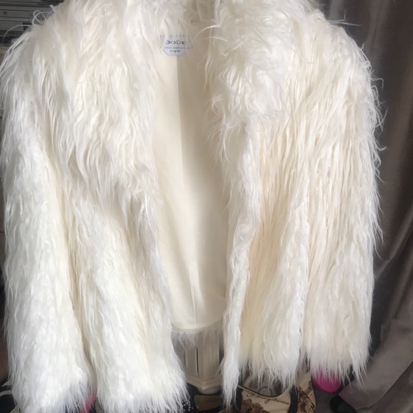 bebe faux fur jacket